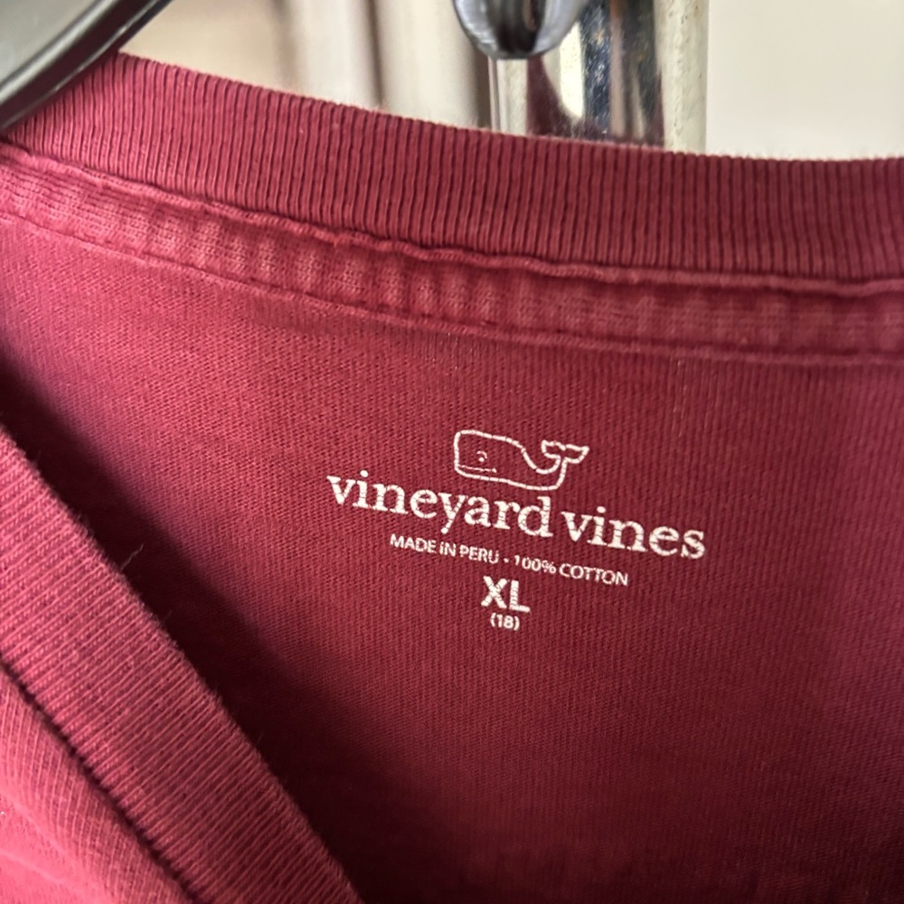 Vineyard Vines Men's Red Long Sleeve Shirt - Picture 3 of 5